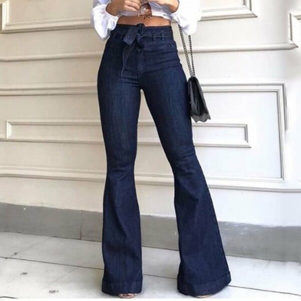 women-skinny-flare-high-waist-denim-jeans-pants