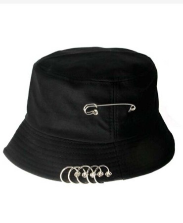 Unisex Pin Rings Bucket Hat