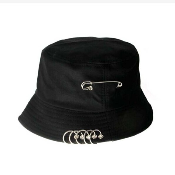 Unisex Pin Rings Bucket Hat